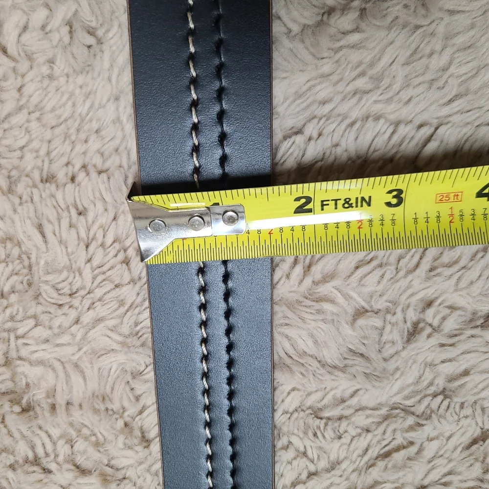Taller Del CuerpMen's Black Leather Belt Size 40 - Picture 6 of 8
